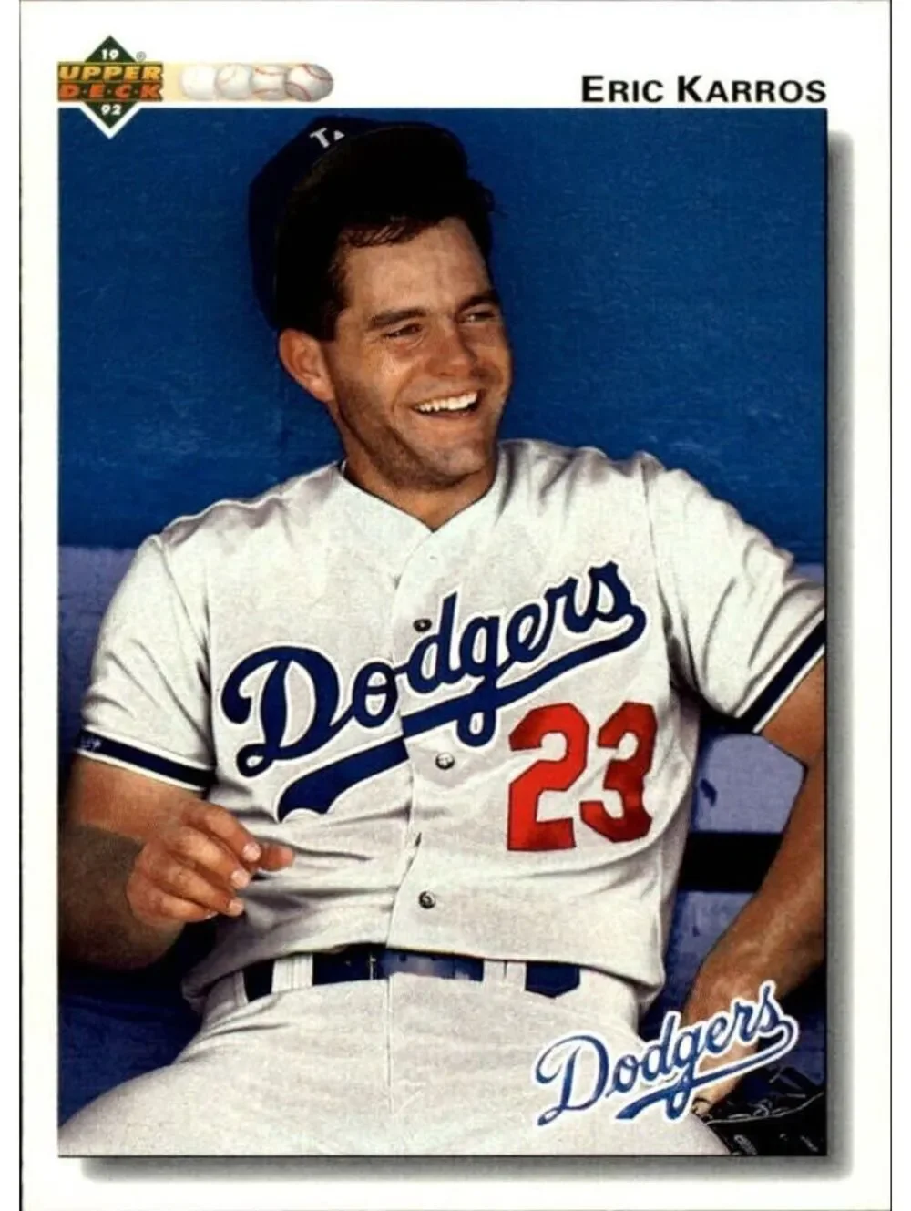Eric Karros 1992 Upper Deck MLB #534 Baseball Card Los Angeles Dodgers
